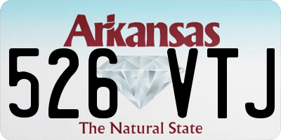 AR license plate 526VTJ
