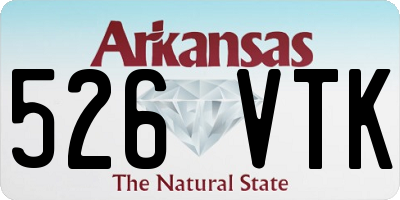AR license plate 526VTK