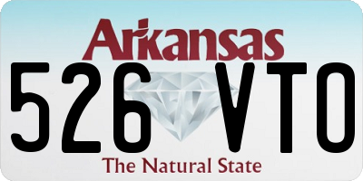 AR license plate 526VTO