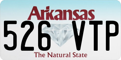 AR license plate 526VTP