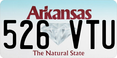 AR license plate 526VTU