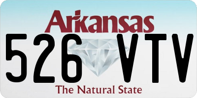 AR license plate 526VTV