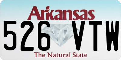 AR license plate 526VTW