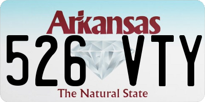 AR license plate 526VTY