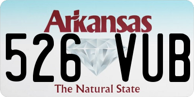 AR license plate 526VUB