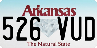AR license plate 526VUD