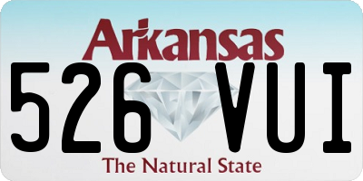 AR license plate 526VUI