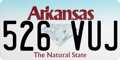 AR license plate 526VUJ