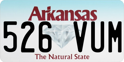 AR license plate 526VUM