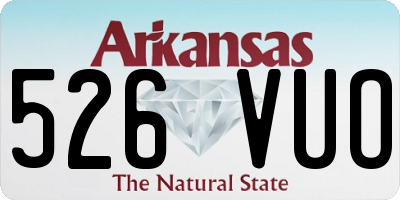 AR license plate 526VUO