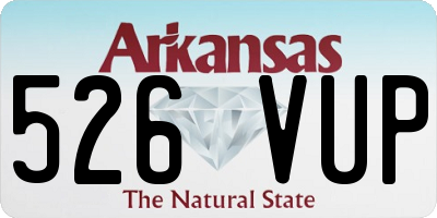 AR license plate 526VUP