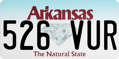 AR license plate 526VUR