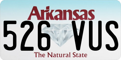 AR license plate 526VUS