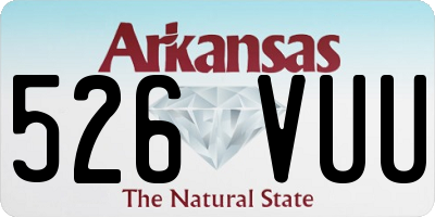AR license plate 526VUU