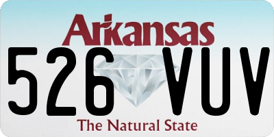 AR license plate 526VUV