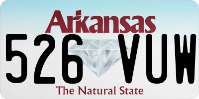 AR license plate 526VUW
