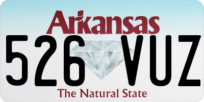 AR license plate 526VUZ