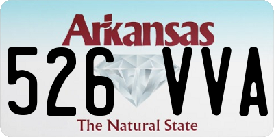 AR license plate 526VVA