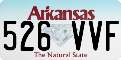 AR license plate 526VVF
