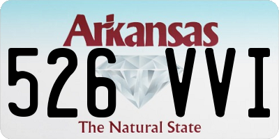 AR license plate 526VVI