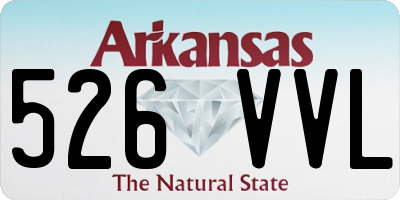 AR license plate 526VVL
