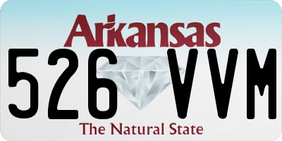 AR license plate 526VVM