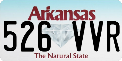 AR license plate 526VVR