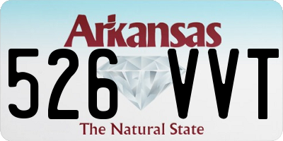 AR license plate 526VVT