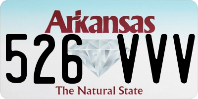 AR license plate 526VVV