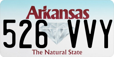 AR license plate 526VVY