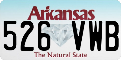 AR license plate 526VWB