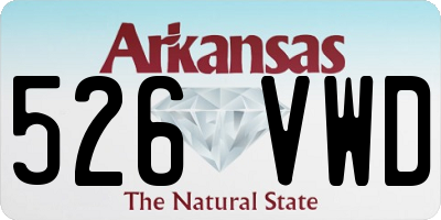 AR license plate 526VWD