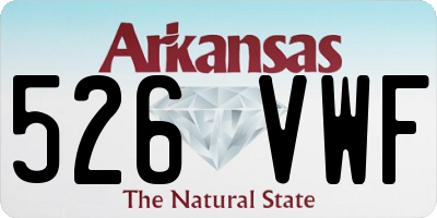 AR license plate 526VWF