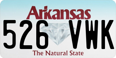 AR license plate 526VWK