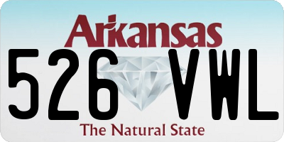AR license plate 526VWL