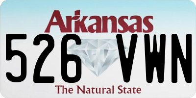 AR license plate 526VWN