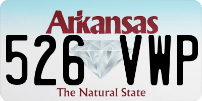 AR license plate 526VWP