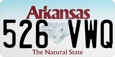 AR license plate 526VWQ