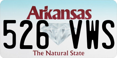 AR license plate 526VWS