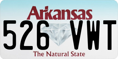 AR license plate 526VWT