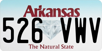 AR license plate 526VWV