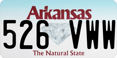 AR license plate 526VWW