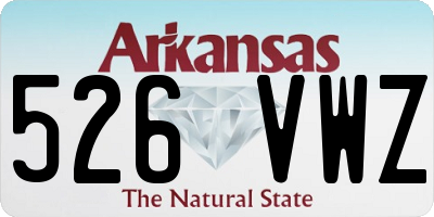AR license plate 526VWZ
