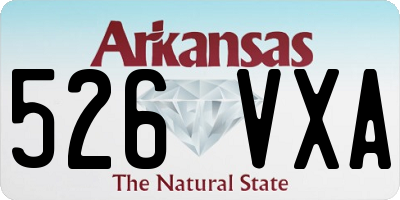 AR license plate 526VXA