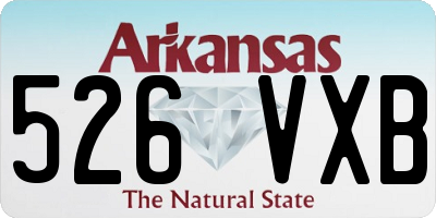 AR license plate 526VXB
