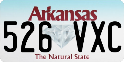 AR license plate 526VXC