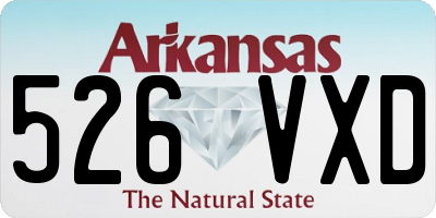 AR license plate 526VXD