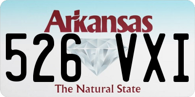 AR license plate 526VXI