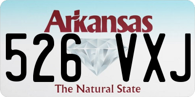 AR license plate 526VXJ