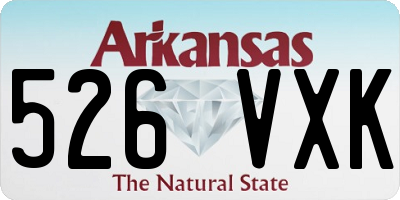 AR license plate 526VXK